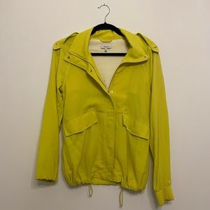 Babaton double crepe silk jacket in neon - never worn